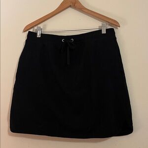 Black Mini Skort with Drawstring also with pockets